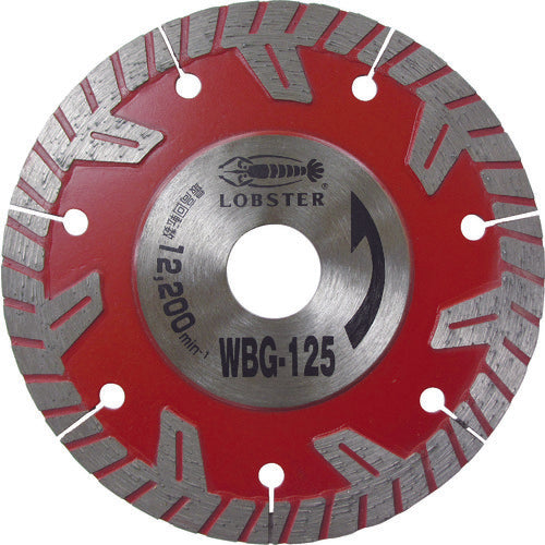 エビ　ダイヤモンドカッター　ぶった斬り　１２７ｍｍ　WBG125　1 枚