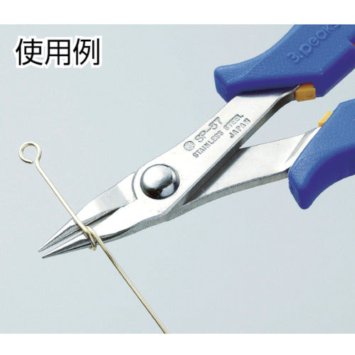 쓰리 피크스 스테인리스제 라운드 노즈 플라이어(스프링 부착) 140 mm SP-37 1 정