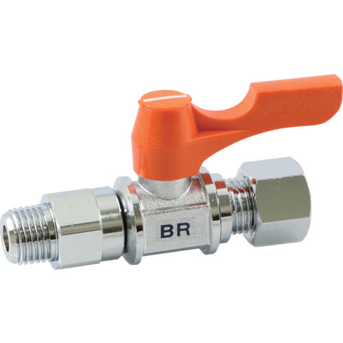 ＡＳＯＨ　ボールバルブ　エースボールＲＶ　リングジョイント型　ＰＴ１／４×Φ８　BR-7208　1 個