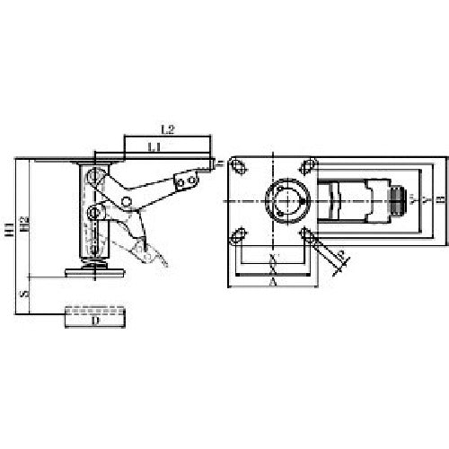 ユーエイ　ユーエイロック　ＥＬＯＣＫ型　取付寸法１００×１００（８５×８５）　ELOCK-100　1 個