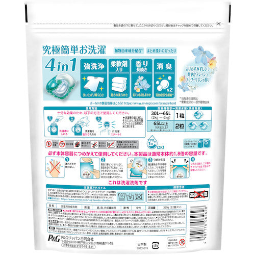 P&amp;G 볼드 젤볼 상쾌한 프레쉬 플라워 사본의 향기 리필용 22개 062628 1개