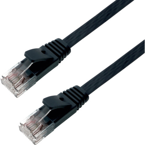 홀릭 LAN 케이블 UTP 카테고리 6A 플랫 3m 블랙 LC30-574FB LC30-574FB 1 개