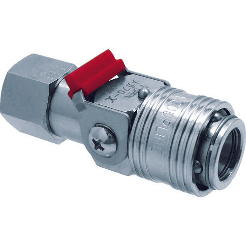 Chiyoda Metal Coupling Megaflow X Purge Brass Rc3/8 MFXP-03F-B 1 pc