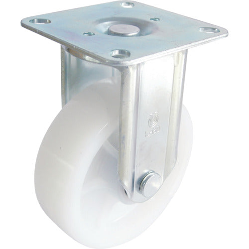 YUEI Plate-type Fixed Caster Nylon Wheel diameter 130mm J-type K2/D-type Mounting dimensions 80x80 (75x75) NK2/D-130 1 piece