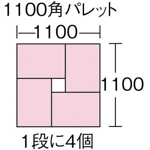 ヒシ　Ｓ型コンテナ　Ｗ５２１×Ｄ４３６×Ｈ２２２　薄黄　薄黄　S-40B　1 個