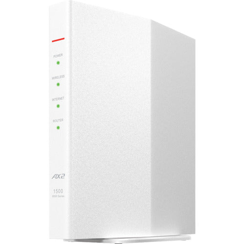 BAFFALO [Sold out and discontinued] Wireless LAN base station 11ax/ac/n/a/g/b 1201+300Mbps White WSR-1500AX2S-WH 1 unit