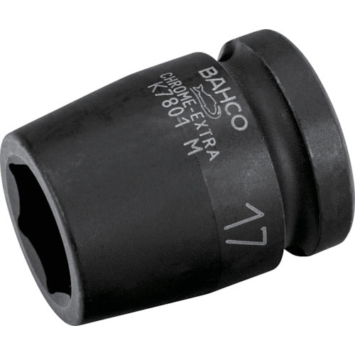 Bahco Impact Socket 1/2" Diagonal Dimension 17mm Total Length 38mm K7801M-17 1 pc