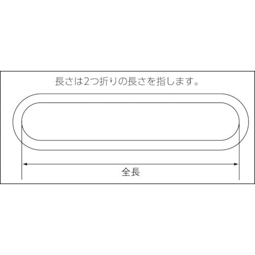 ＴＲＵＳＣＯ　ラウンドスリング（ＪＩＳ規格品）　０．５ｔＸ１．０ｍ　TRJ05-10　1 本