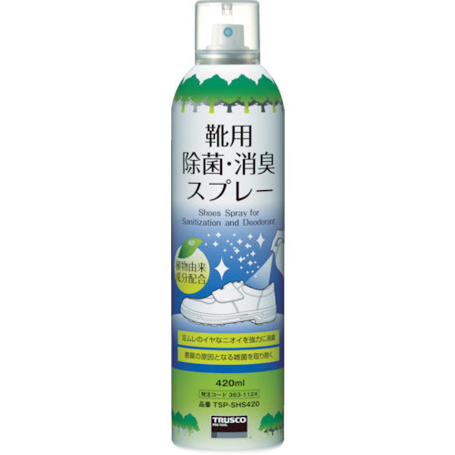 TRUSCO 신발용 살균 탈취 스프레이 420ML TSP-SHS420 1개