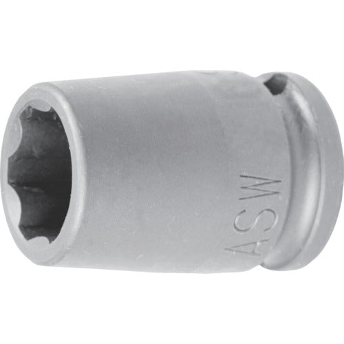 ASW Magnetic Impact Socket, 13mm Diameter, 9.5mm Insertion Angle, 071103, 1 Piece