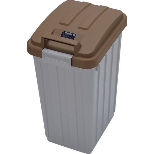 TRUSCO 컬러 분별 박스 45L 핸들 부착 브라운 TCH-03 1개