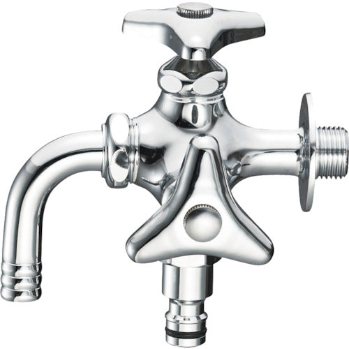 SANEI Two-way horizontal water faucet for sprinklers F126K-13 1 unit