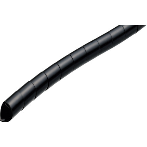 潤工社　ポリエチレンスパイラルチューブＳＥ　１０Ｘ８ｍｍ　１００ｍ　黒　SE-10-BK-100　1 巻