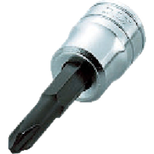 KTC 드라이버 비트 소켓 6.3sq. 크로스 비트 소켓 칼날 No. 2 삽입각 6.35mm BT2-2P 1개