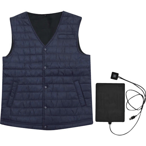 Muroya MX1642 Padded heater vest Navy M MX1642-NV/M 1 unit