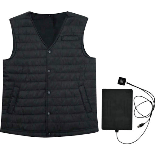 Muroya MX1642 Padded Heater Vest Black M MX1642-BK/M 1 piece