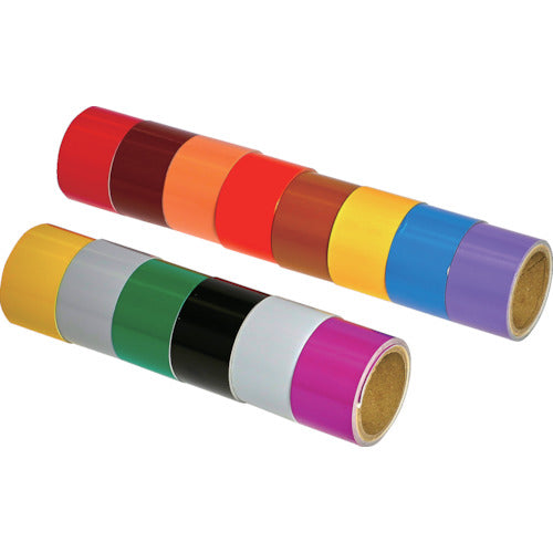 TRUSCO Pipe Identification Tape Blue (2.5PB5/8) (Water-related) 25mm width x 1m RAH-507SS 1 roll