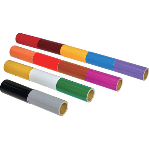 ＴＲＵＳＣＯ　配管識別テープ　グレー（Ｎ６．５）１００ＭＭ幅Ｘ１Ｍ　RAH-520M　1 巻