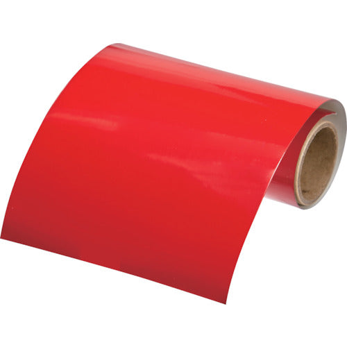 TRUSCO Pipe Identification Tape Red (7.5R4/15) 100mm Width x 1m RAH-501M 1 Roll