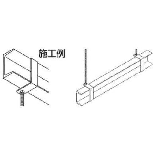 DAIDOHANT 매달아 금구 채널용 [적합 채널 125x65] (C형강) (W) 126x(A) 73mm 10177070 1개