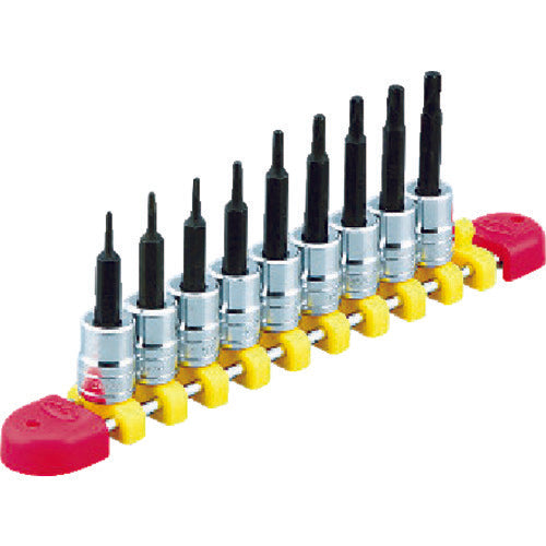 KTC 6.3 sq. T-type Torx bit socket set [9 pieces] TBT209T 1 S