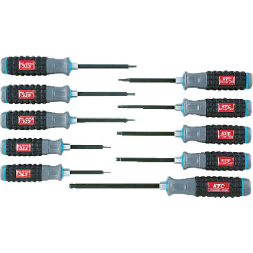 KTC 수지 무늬 볼 포인트 헥사곤 드라이버 세트[10개 세트] TD1HBP10B 1 S