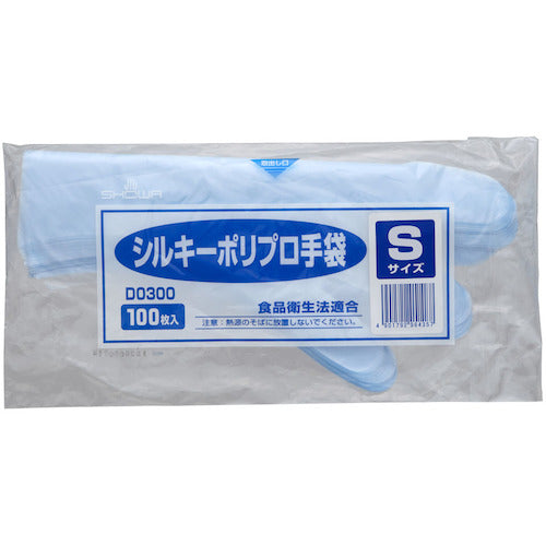 SHOWA Silky Polypropylene Gloves D0300 100 pieces S size D0300S 1 bag