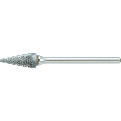 TRUSCO Carbide Bar Tapered Type Φ6.4 (22°) x Blade Length 13 x Axis 3 Single TB5B064S 1 Piece