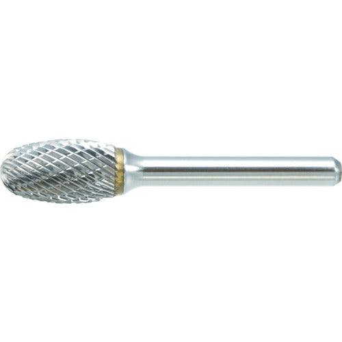TRUSCO Carbide Bur, Egg Shape, Φ12.7 x Blade Length 22 x Shaft 6, Single Cut, TB6C127S, 1 Piece