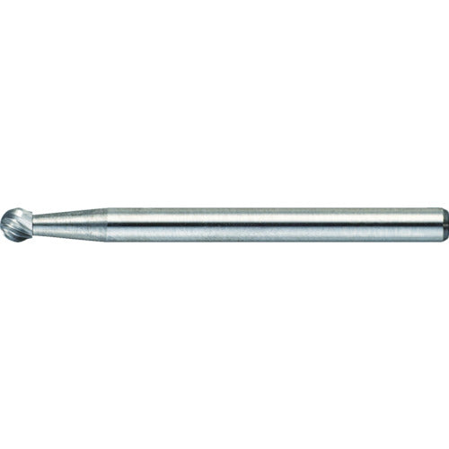 TRUSCO Carbide Bur, Spherical, Φ3 x Blade Length 2.5 x Shaft 3, Single Cut, TB8A030S, 1 Piece