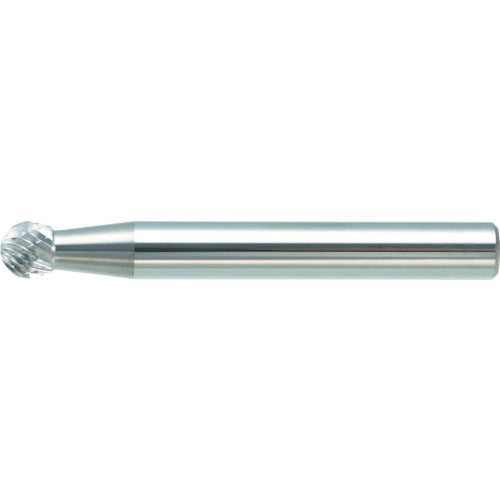 TRUSCO Carbide Bur, Spherical, Φ6 x Blade Length 5.5 x Shaft 6, Single Cut, TB8C060S, 1 Piece