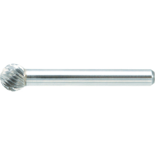 TRUSCO Carbide Bur, Spherical, Φ9.5 x Blade Length 8.5 x Shaft 6, Single Cut, TB8C095S, 1 Piece