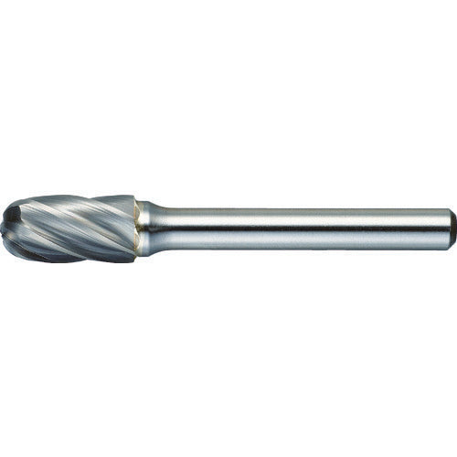 TRUSCO Carbide Bur, Rounded Cylindrical Type, Φ9.5 x Blade Length 19 x Shaft 6, Aluminum Cut, TA2C095, 1 Piece