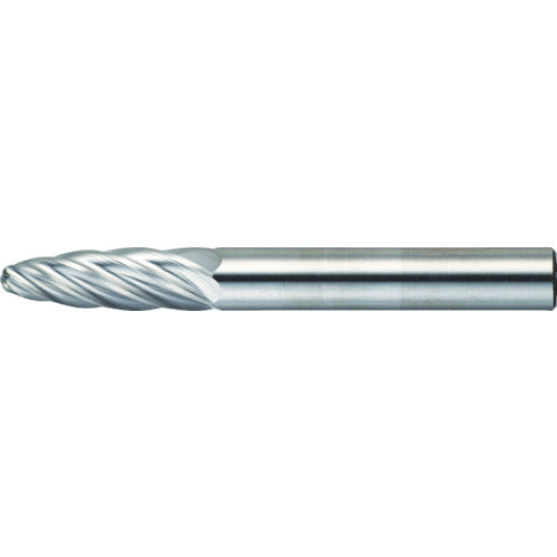 TRUSCO Carbide Bur, Bullet Type, Φ6 x Blade Length 19 x Shaft 6, Aluminum Cut, TA3C060, 1 Piece