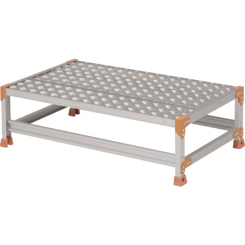 PiCa 작업대 FGC형 1단 W600×D400×H300 답면 줄무늬판 타입 FGC-1630 1대