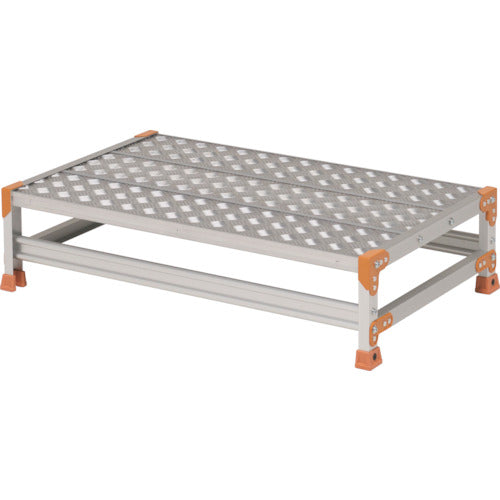 ＰｉＣａ　作業台　ＦＧＣ型　１段Ｗ６００×Ｄ４００×Ｈ２５０　踏面縞板タイプ　FGC-1625　1 台