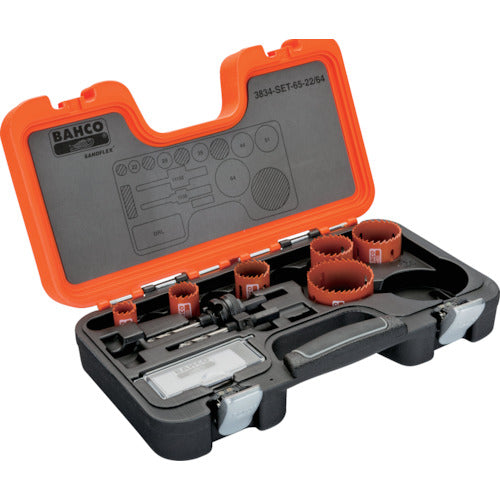 Bahco Bimetal Hole Saw Set 9PCS 22-64mm 3834-SET-65-22/64 1 S