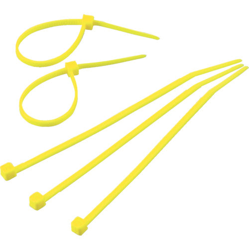 TRUSCO Cable Tie Width 4.8mm x Length 368mm Maximum bundling φ105 Yellow TRCVR-368Y 1 bag