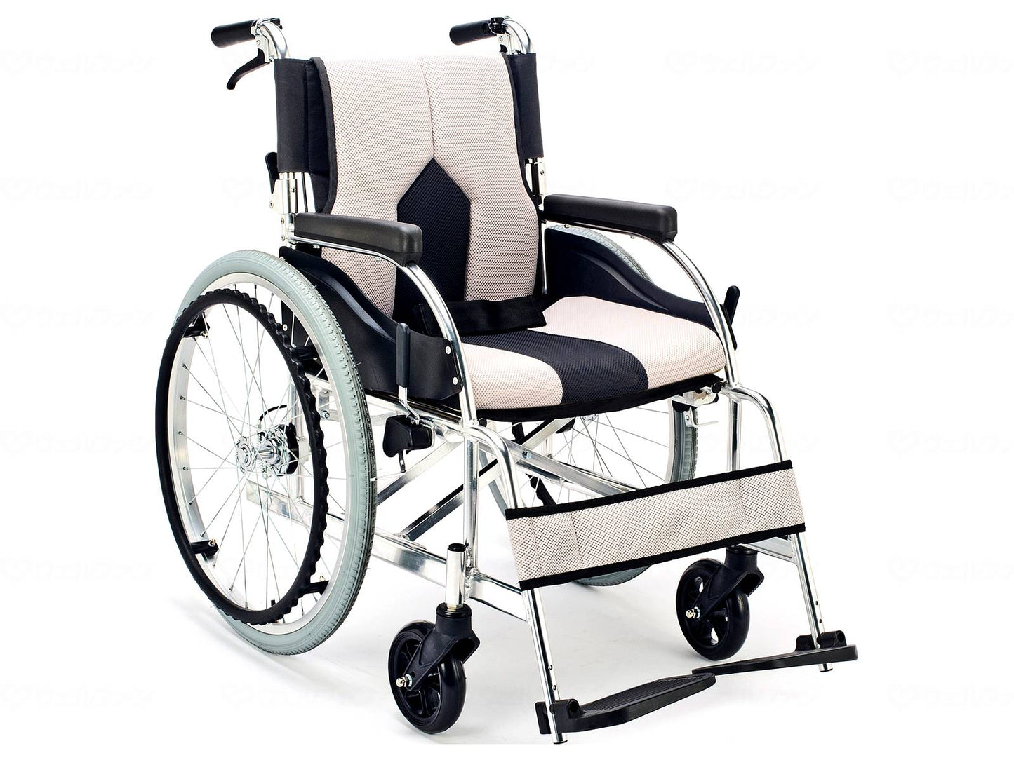 マキテック車いす カラーズ ﾗｲﾄｸﾞﾚｰ 座幅40-前座43cm