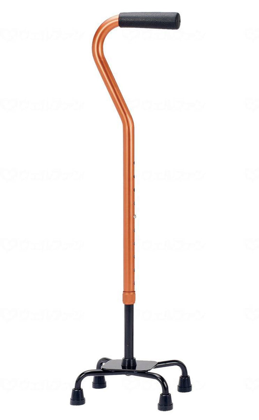 Makitec Aluminum 4-Point Support Cane 30 Series Orange