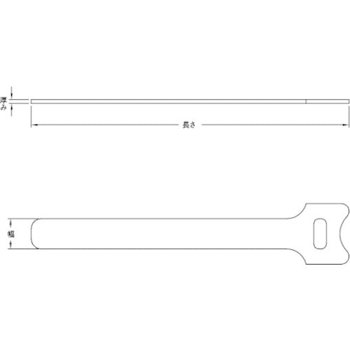 TRUSCO 매직 케이블 타이 폭 16mmX 길이 210mm 검정 (20개 입) TRMGT-210BK 1봉