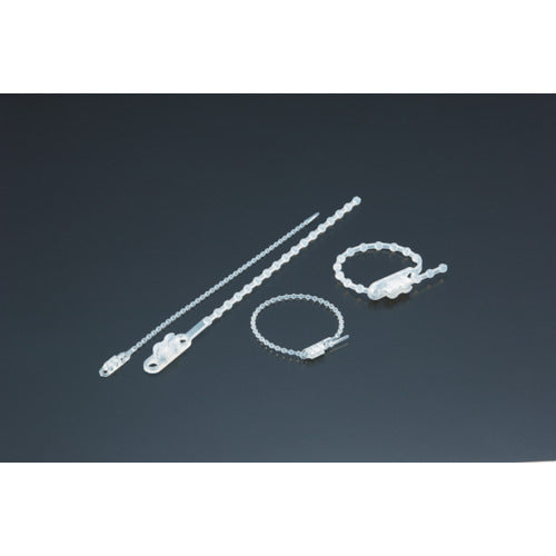 TRUSCO Double Head Knot Tie Width 3.6mm x 180mm Maximum binding φ46 White TRKTV-180E 1 bag