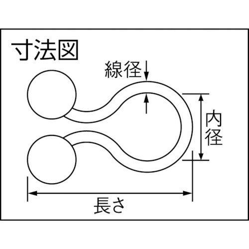ＴＲＵＳＣＯ　ツイストタイ　結束可能径２１．３ｍｍ〜２５．０ｍｍ　１００個入　TT-24　1 袋