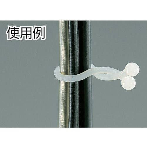 ＴＲＵＳＣＯ　ツイストタイ　結束可能径２１．３ｍｍ〜２５．０ｍｍ　１００個入　TT-24　1 袋