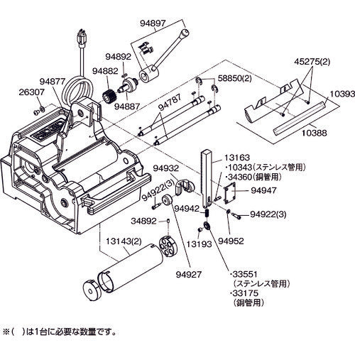 ＲＩＤＧＩＤ　高速管端処理機１２２Ｊ−Ｓ、Ｘ−Ｌ用　ステンレス管用替刃　33551　1 PK
