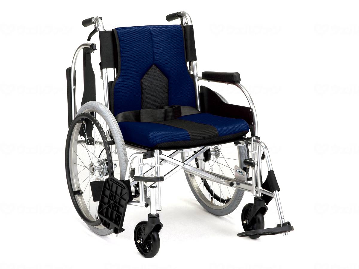 Makitec Wheelchair Colors Swing Out Type (Self-Propelled Folding Back) Navy 40