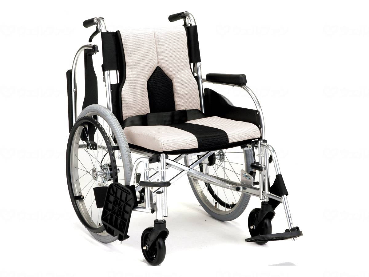 マキテック車いす ｶﾗｰｽﾞ　ｽｲﾝｸﾞｱｳﾄﾀｲﾌﾟ（自走式背折） ﾗｲﾄｸﾞﾚｰ 42