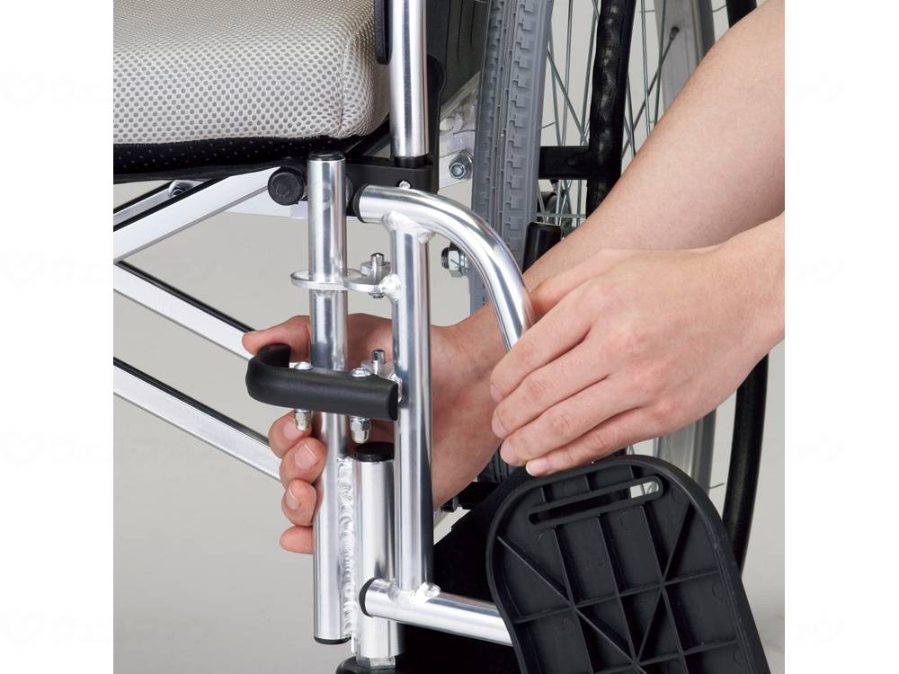 Makitec Wheelchair Colors Swing Out Type (Self-Propelled Folding Back) Navy 42