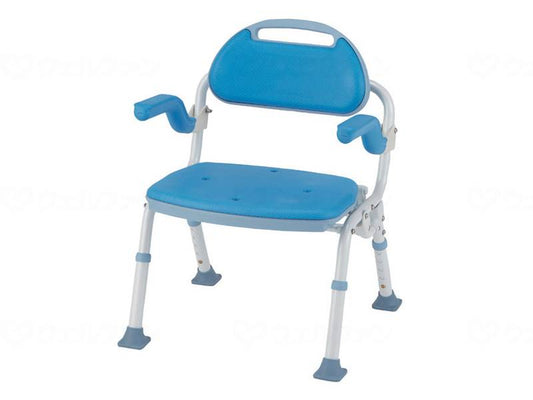 Makitec Folding Shower Bench Softec Blue