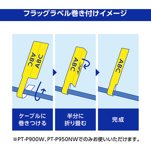 ブラザー　ケーブルマーキング専用ラベル　黒字／緑地／２４ｍｍ　（７２枚入）　FLE-7511　1 個